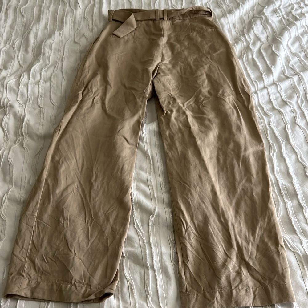& Other Stories Khaki Pants with Belt - Picture 6 of 9